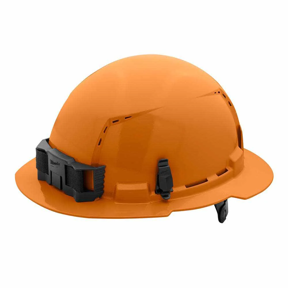 Milwaukee 48-73-1233 Orange Full Brim Vented Hard Hat with 6PT Ratcheting Suspension – Type 1 Class C - Mactool Shop