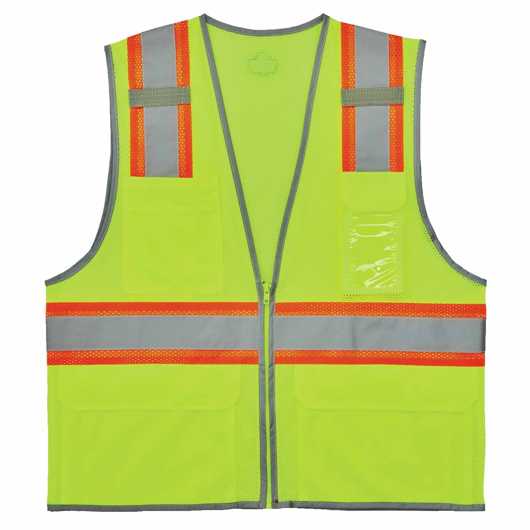 Ergodyne 24564 8246Z-S L Lime Class 2 Two-Tone Mesh Vest - Single Size - Mactool Shop