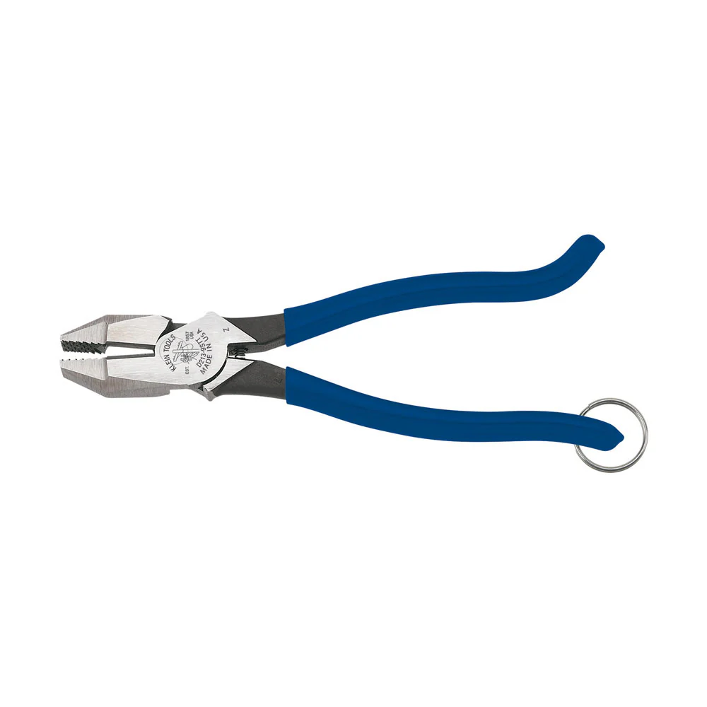 Klein Tools D213-9STT Ironworker's Pliers with Tether Ring - Mactool Shop