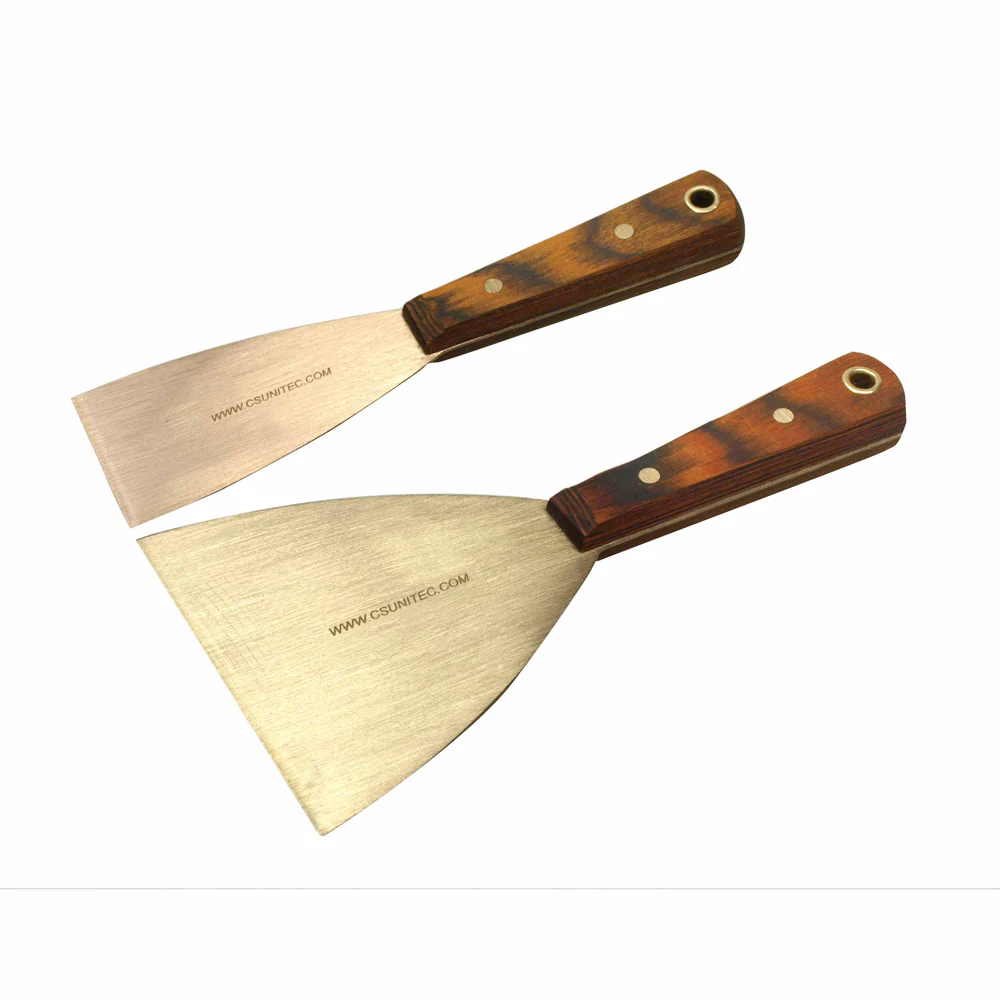 CS Unitec Ex408-50A Aluminum Bronze Non-Sparking, Low-Magnetism, Corrosion Resistant Putty Scraper Knife 2