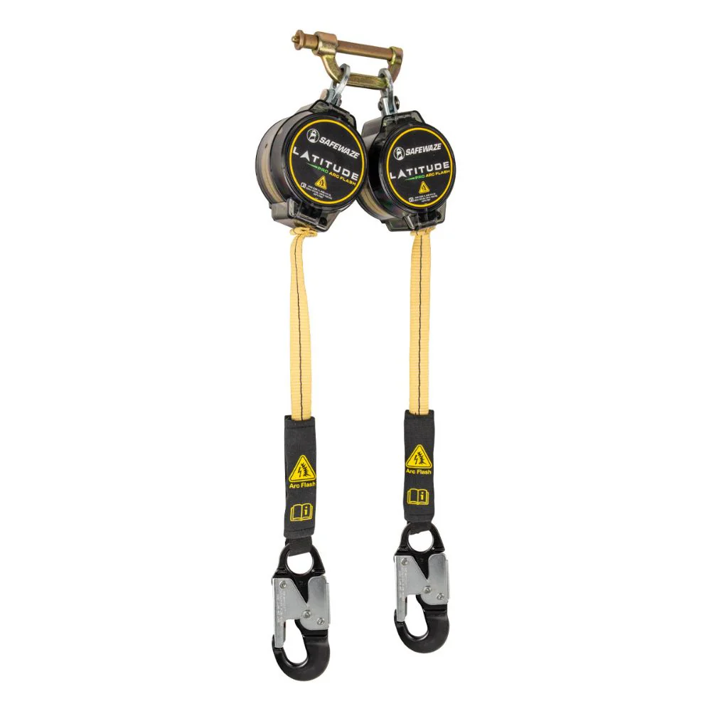 Safewaze 020-5219 Latitude Pro Arc Flash 7' Dual Web SRL: 9012 BWB, Alu Snap Hooks - Mactool Shop