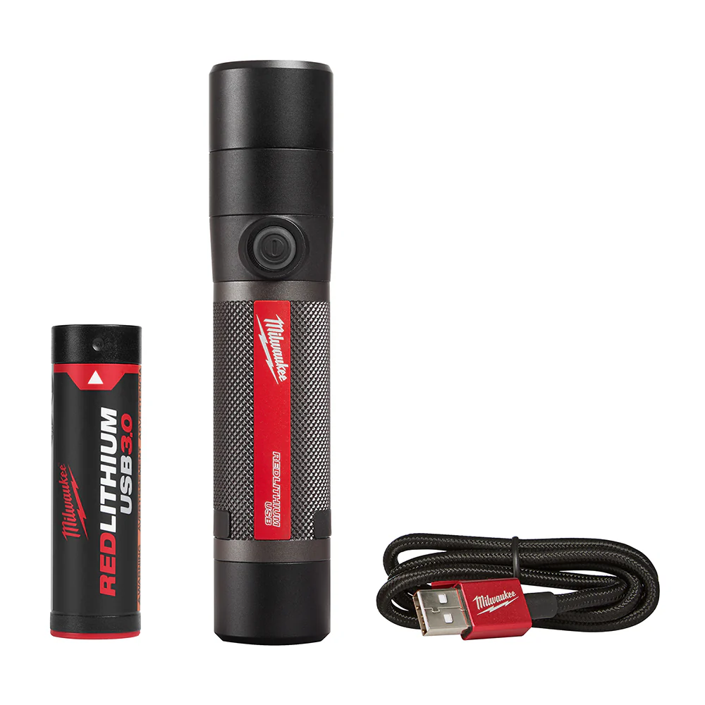 Milwaukee 2160-21 USB RECHARGEABLE 800L COMPACT FLASHLIGHT - Mactool Shop