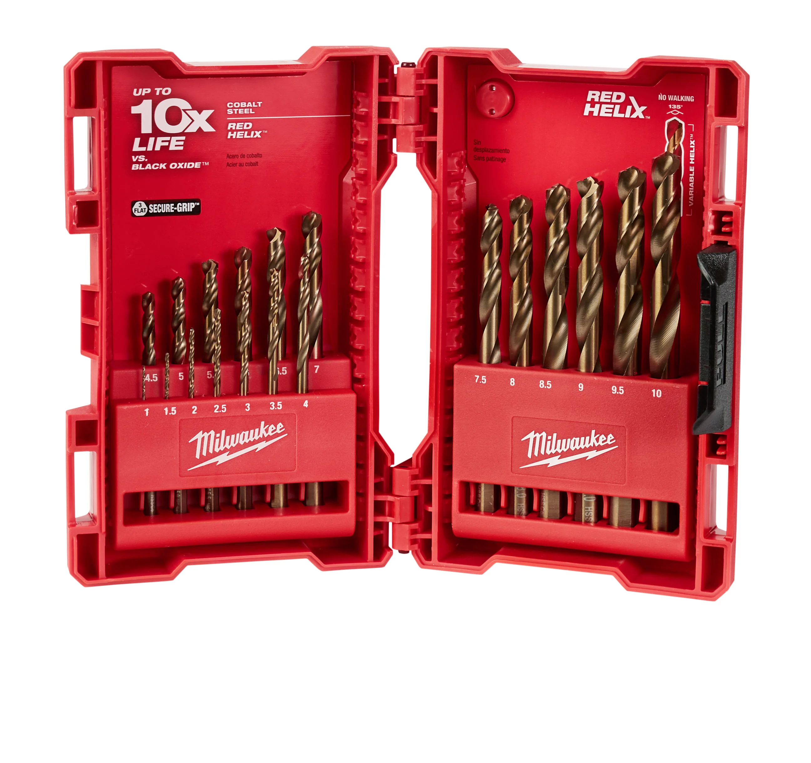Milwaukee 48-89-2530 19-Piece Metric COBALT RED HELIX™ Kit - Mactool Shop
