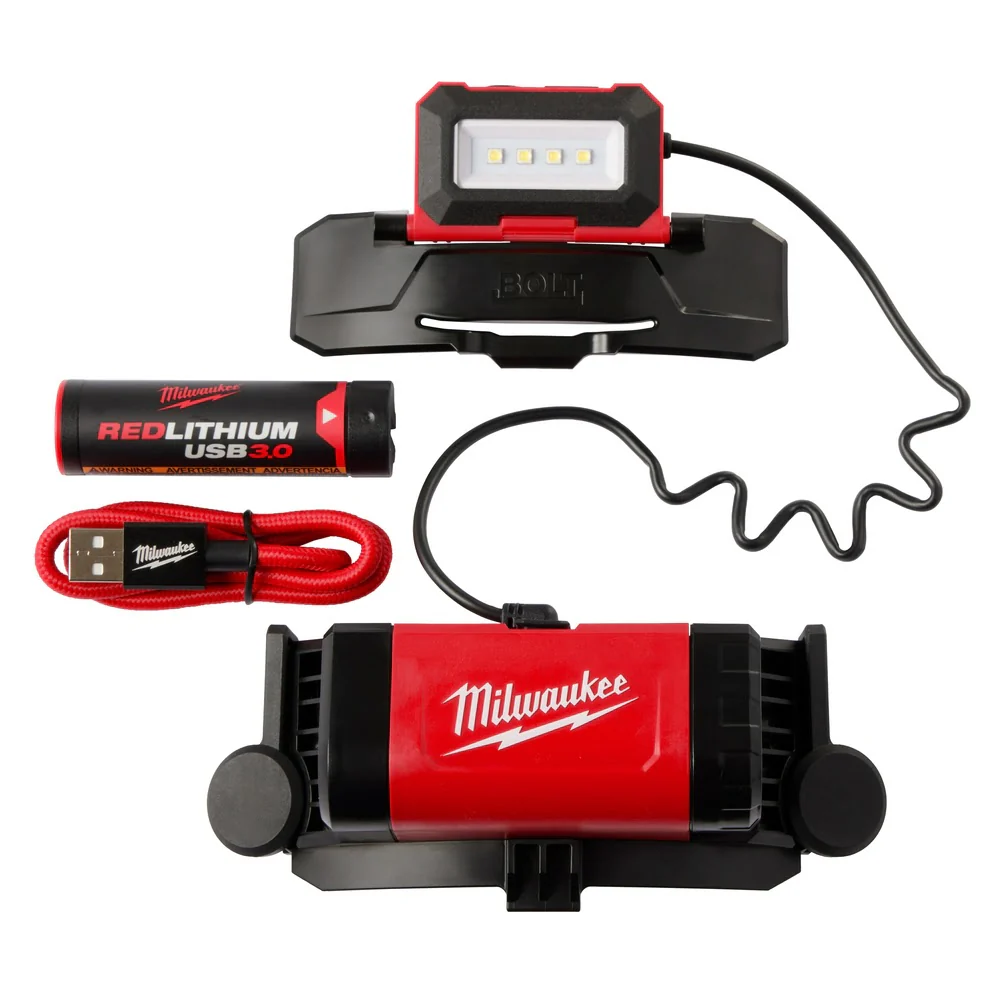 Milwaukee 2118-21 REDLITHIUM USB Rechargeable BOLT Hard Hat / Helmet Headlamp 600 Lumens - Mactool Shop