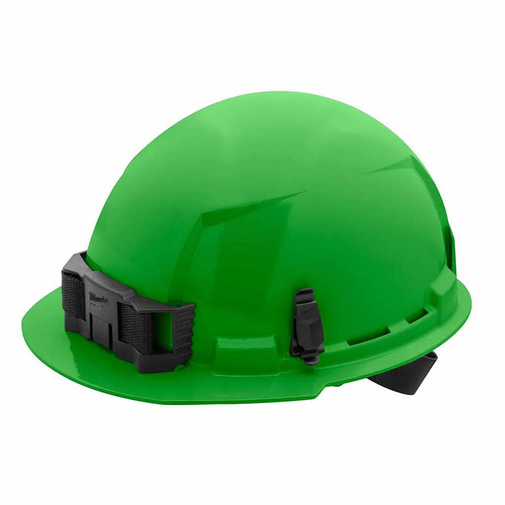 Milwaukee 48-73-1106 Green Front Brim Hard Hat with 4PT Ratcheting Suspension – Type 1 Class E - Mactool Shop