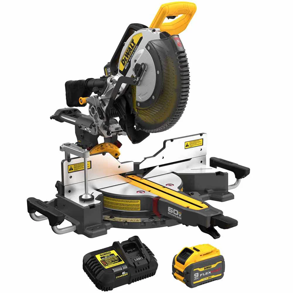 DeWalt DCS781X1 60V MAX Brushless Cordless 12in. Double Bevel Sliding Miter Saw Kit - Mactool Shop