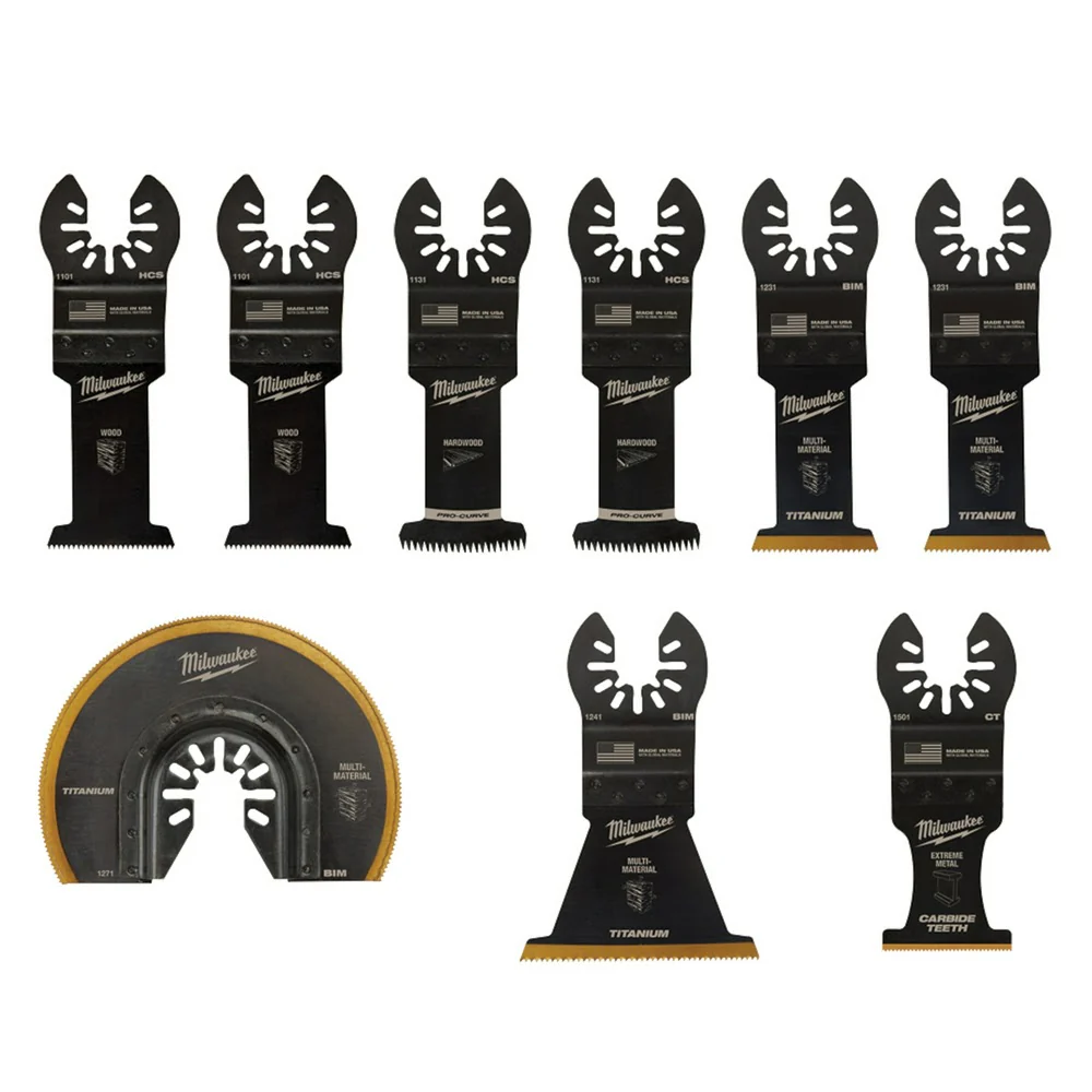 Milwaukee 49-10-9113 Milwaukee® OPEN-LOK™ 9PC MULTI-TOOL BLADE KIT - Mactool Shop
