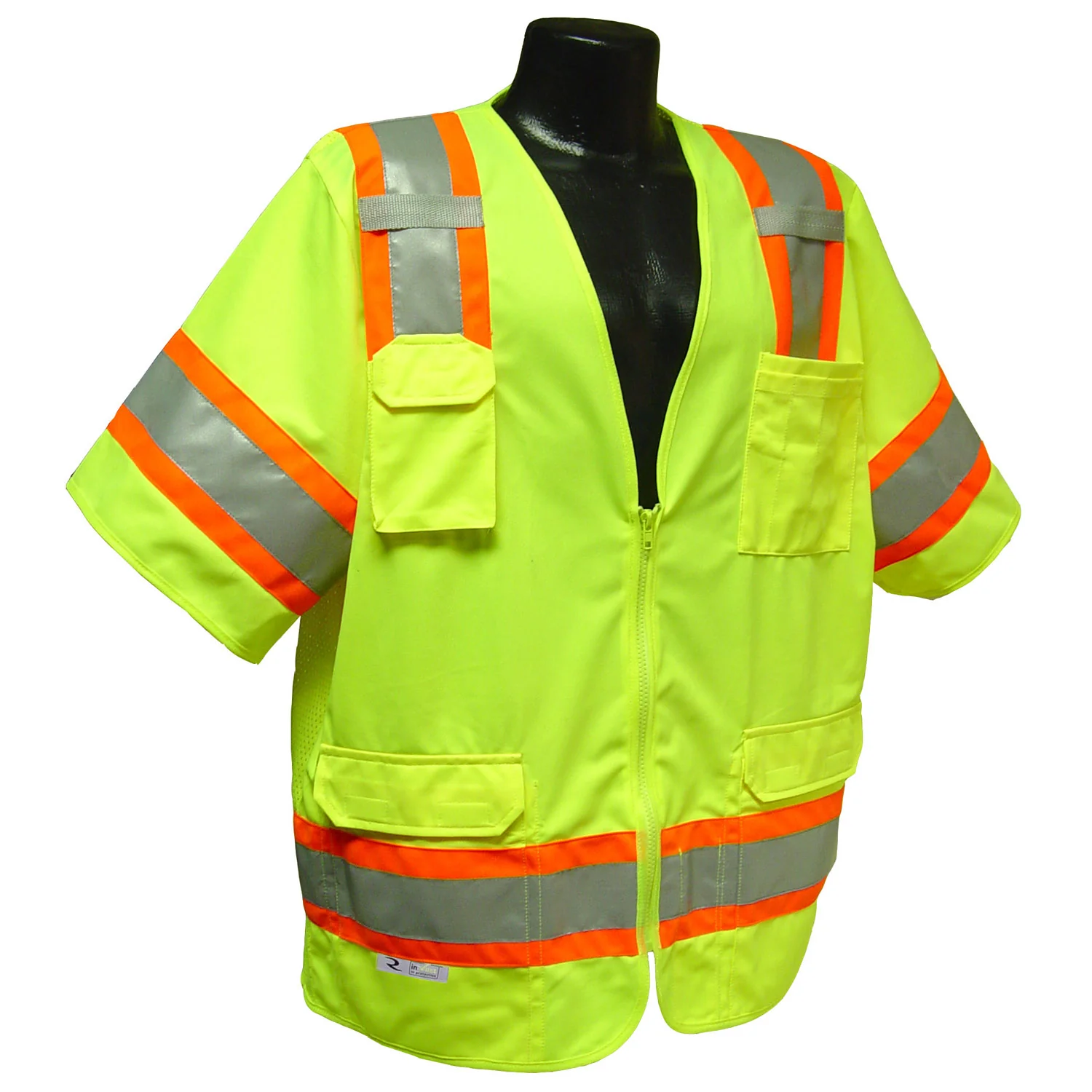 Radians SV63GL Green Class 3 Hi-Viz Two-Tone Surveyor Safety Vest, Large - Mactool Shop
