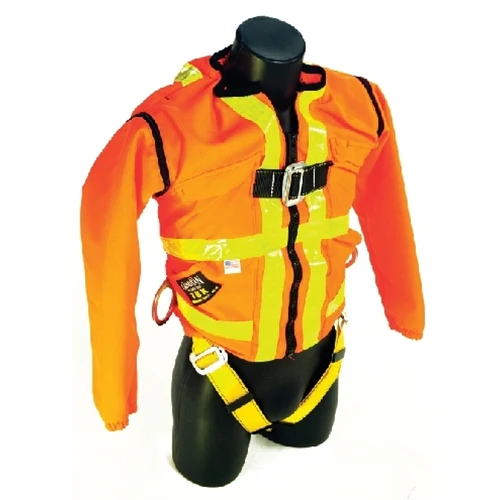 Guardian 13330 XL Orange Hi-Viz Zip On X Off Long Sleeves TUX Full Body Safety Harness - Mactool Shop