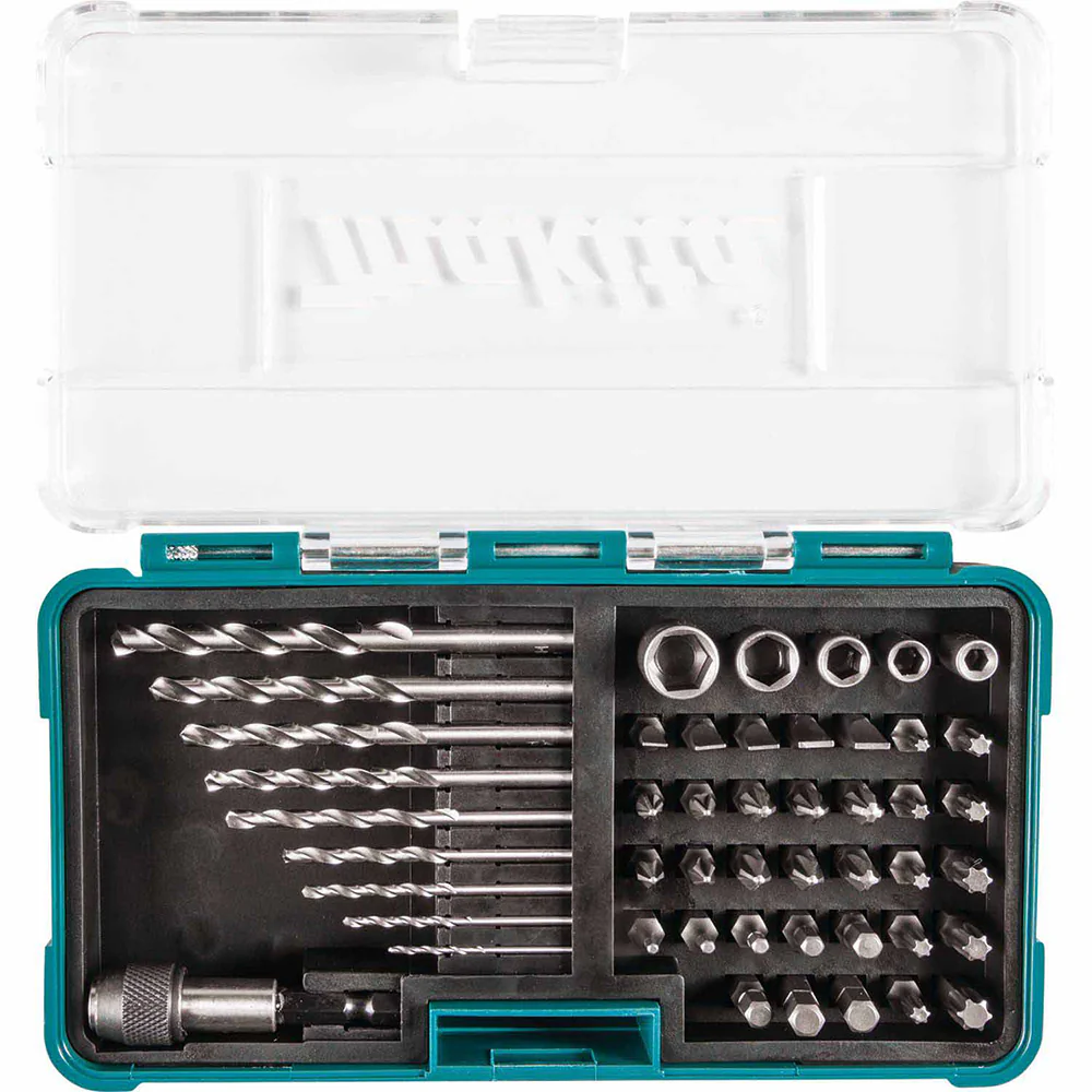Makita B-36201 48 Piece Metric HSS Socket, Screw Bit, Drill Bit Set - Mactool Shop