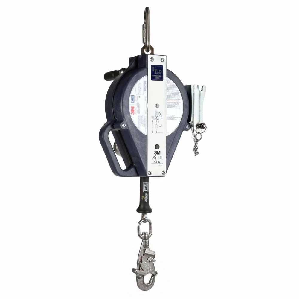 DBI Sala 3503887 3-Way Retrieval Self-Retracting Lifeline with Bracket, Stainless Steel Cable, 50' - Mactool Shop