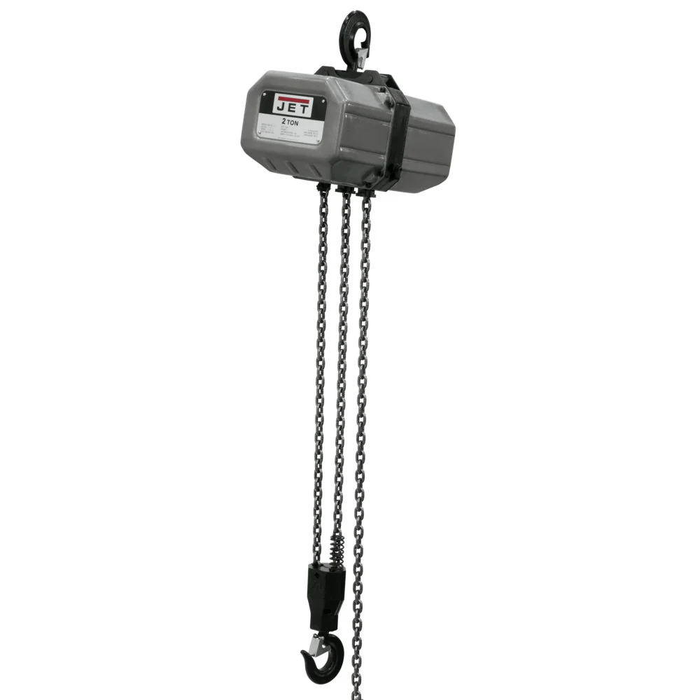 Jet JT9-232000 2SS-3C-20, 2-Ton Electric Chain Hoist 3-Phase 20' Lift - Mactool Shop