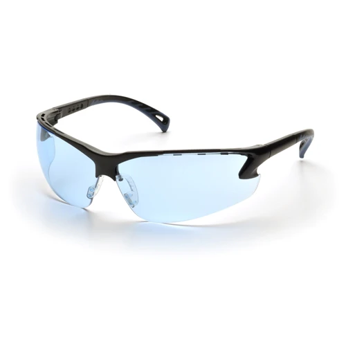 Pyramex SB5760D Venture 3 Eyewear Infinity Blue Lens with Black Frame - Mactool Shop