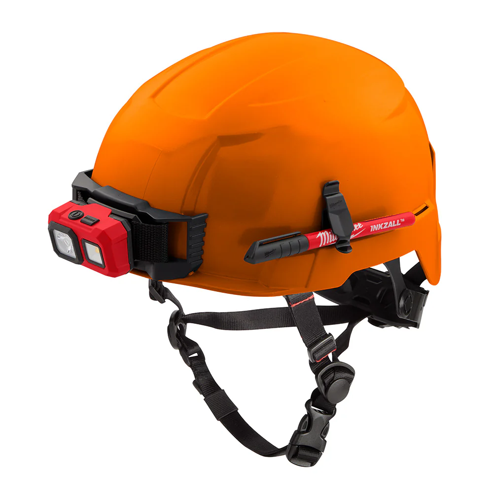 Milwaukee 48-73-1313 BOLT Orange Safety Helmet (USA) - Type 2, Class E, Non-Vented - Mactool Shop