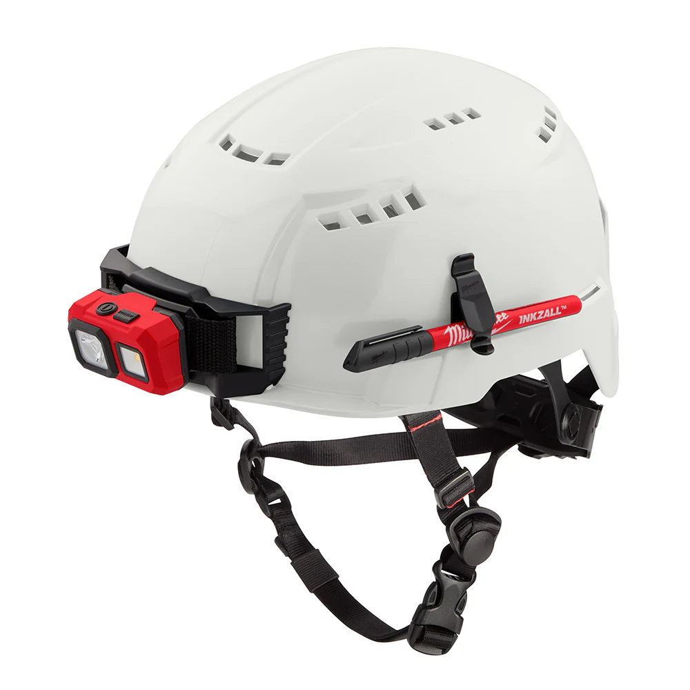 Milwaukee 48-73-1300 BOLT White Safety Helmet (USA) - Type 2, Class C, Vented - Mactool Shop