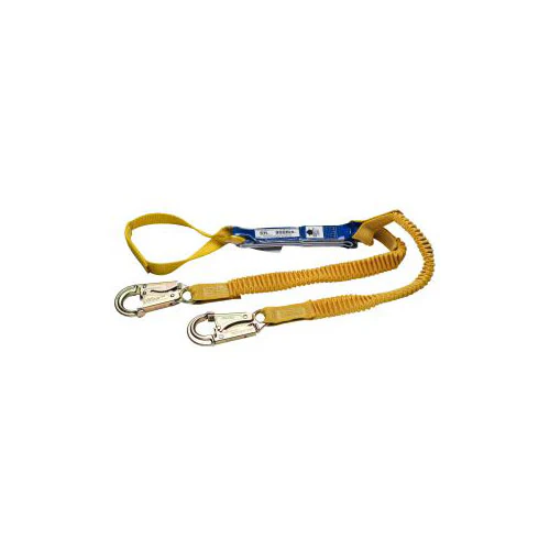 Werner C443100 6' DeCoil Stretch Twinleg Lanyard, Loop, Snap Hook - Mactool Shop