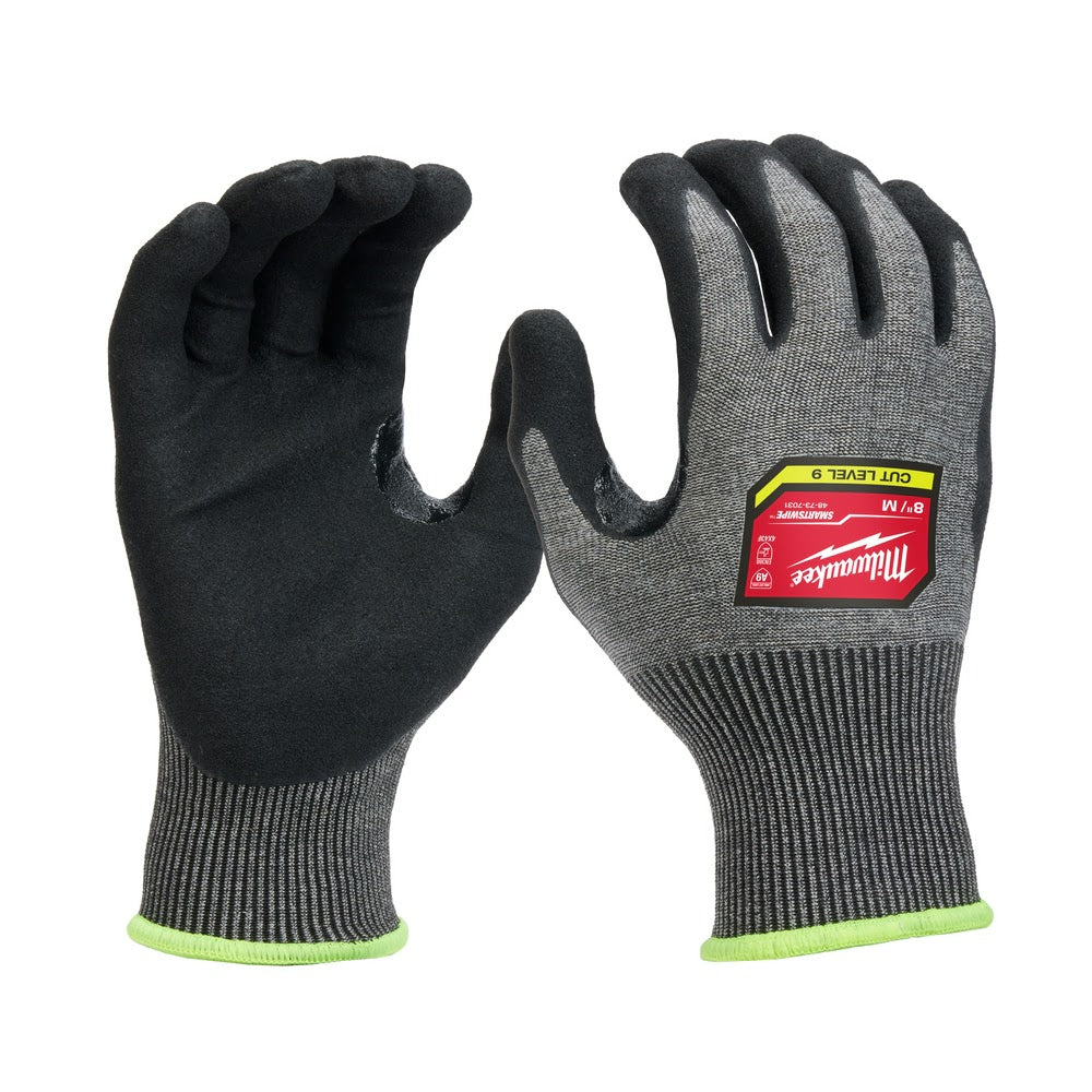 Milwaukee 48-73-7031B 12 Pair Cut Level 9 High-Dexterity Nitrile Dipped Gloves - M - Mactool Shop