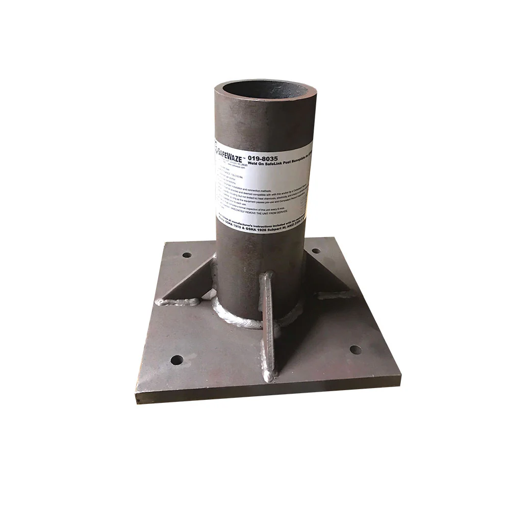 Safewaze 019-8035 Weld-On Safelink Post Baseplate For Steel - Mactool Shop