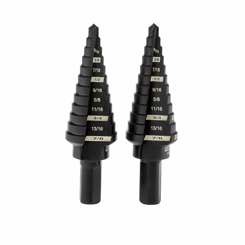Milwaukee 48-89-9234 2 Piece #4 Step Drill Bit Set, 3/16