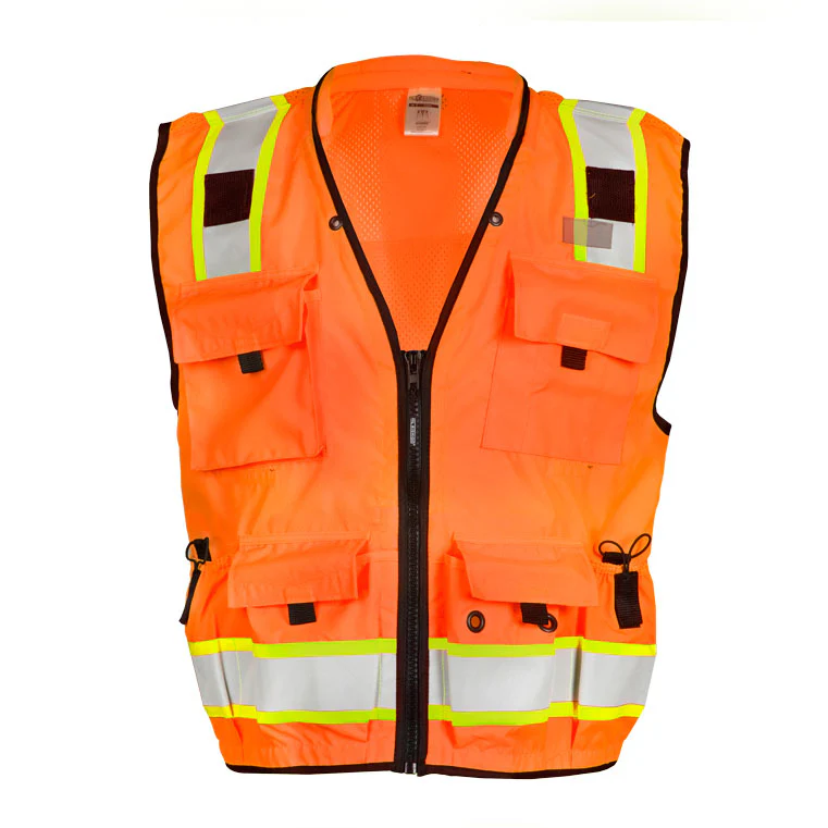 ML Kishigo S5001-L L Orange Professional Surveyors Vest - Mactool Shop