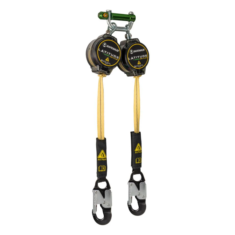 Safewaze 020-5215 Latitude Pro Arc Flash 7' Dual Web SRL: 9013 BWB, Alu Snap Hooks - Mactool Shop