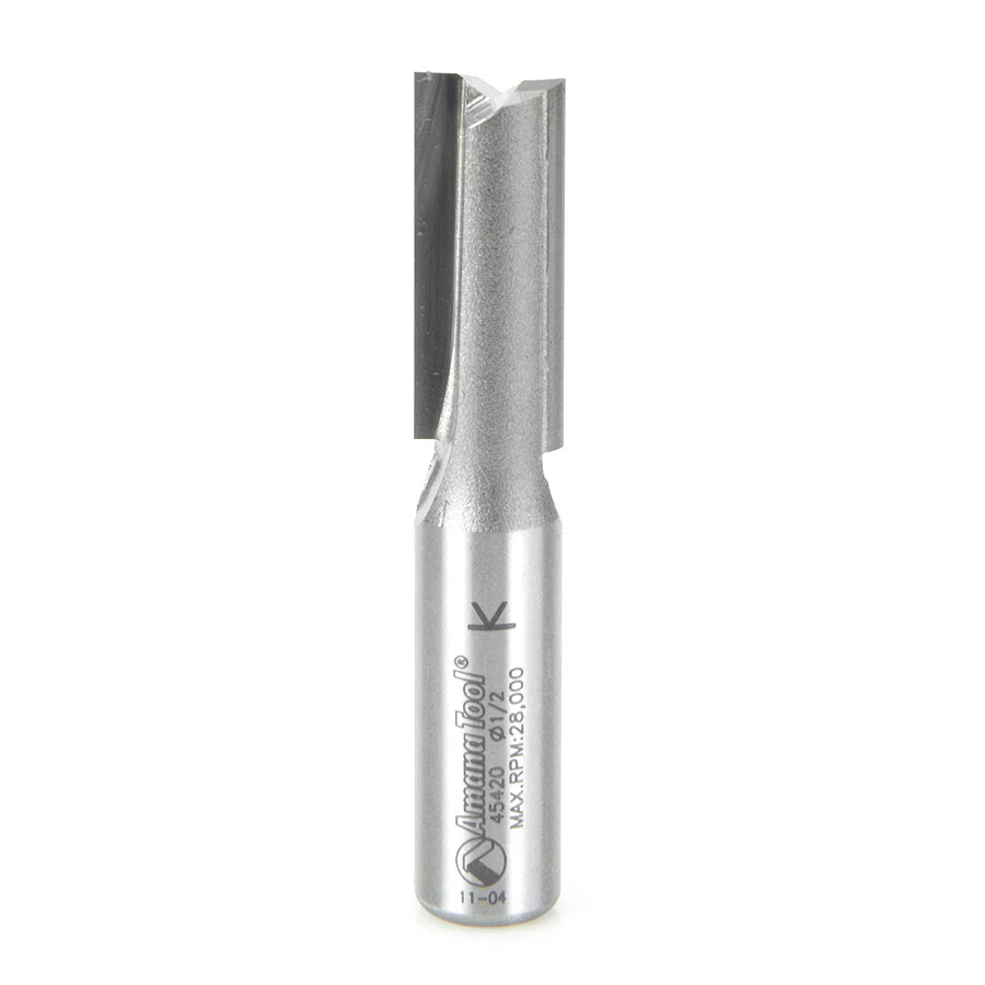Amana 45420 2 Flute 1/2 Diameter 1/2 Shank Router Bit - Mactool Shop