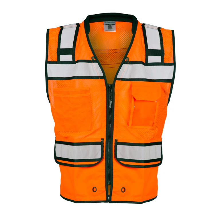 ML Kishigo S5005-3X 3X Orange Professional Surveyors High Performance Vest - Mactool Shop
