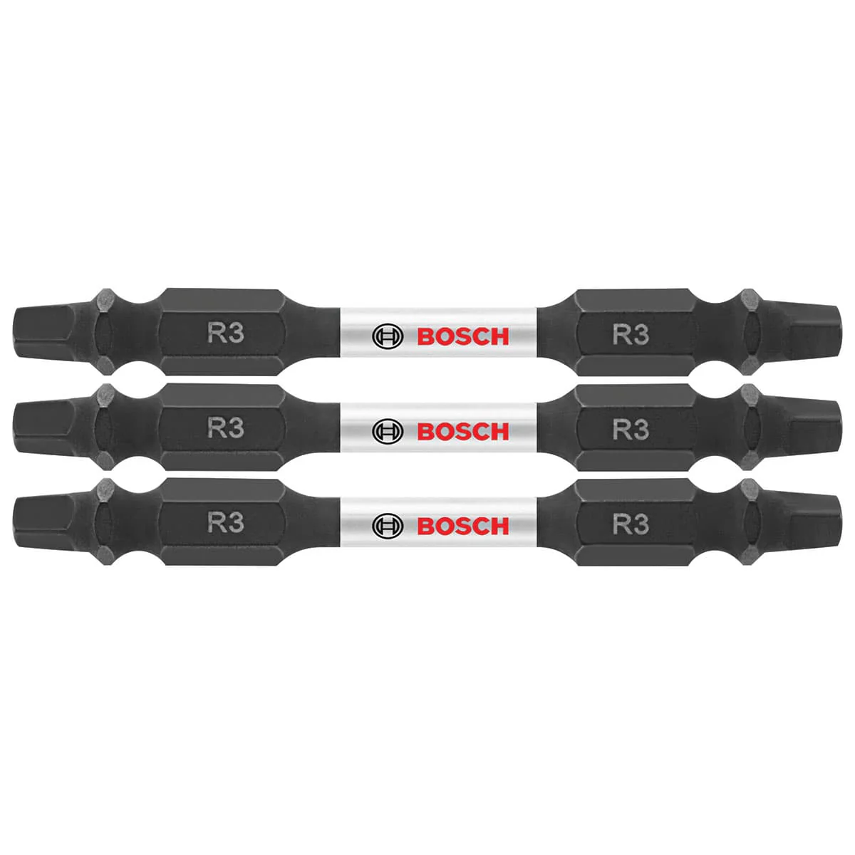 Bosch ITDESQ32503 3 pc. Impact Tough 2.5 In. Square #3 Double-Ended Bits - Mactool Shop