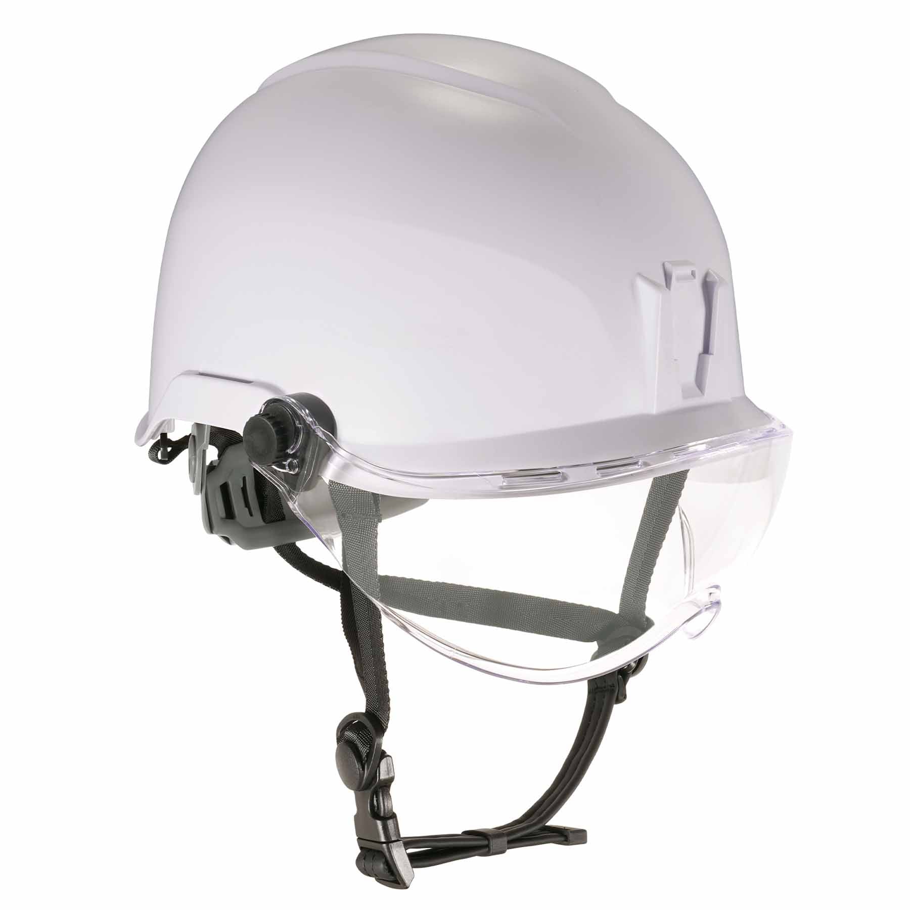 Ergodyne 60215 8974V Anti-Fog Clear Lens White Class E Safety Hard Hat Helmet + Visor - Mactool Shop