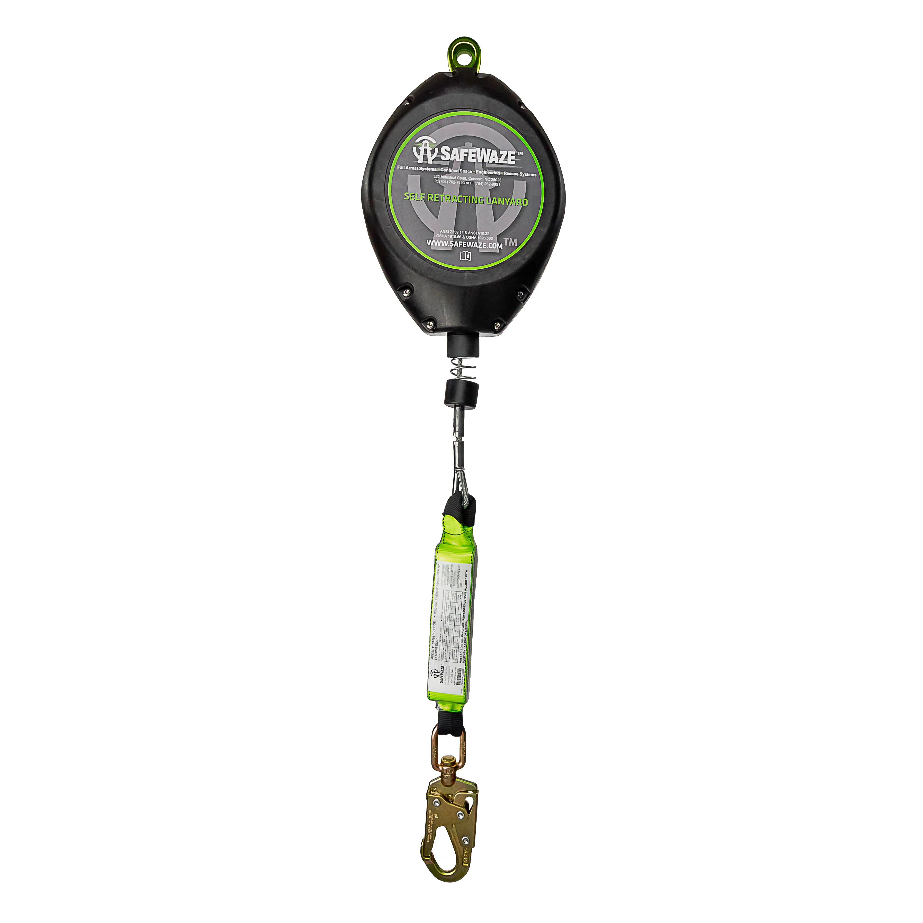 Safewaze FS-FSP9050 50' Cable Retractable, Integral Energy Absorber For Le - Mactool Shop