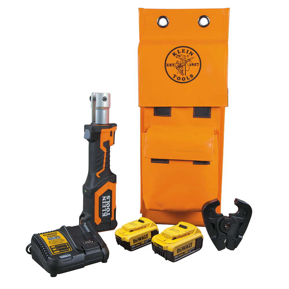Klein BAT207T24H Battery-Operated Cable Crimper, D3 Groove, 4 Ah - Mactool Shop