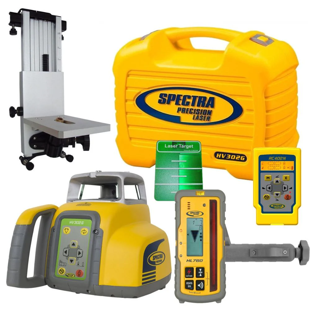 Spectra HV302G-7 Green Beam Laser Package with HL760U Receiver and RC402N - Mactool Shop