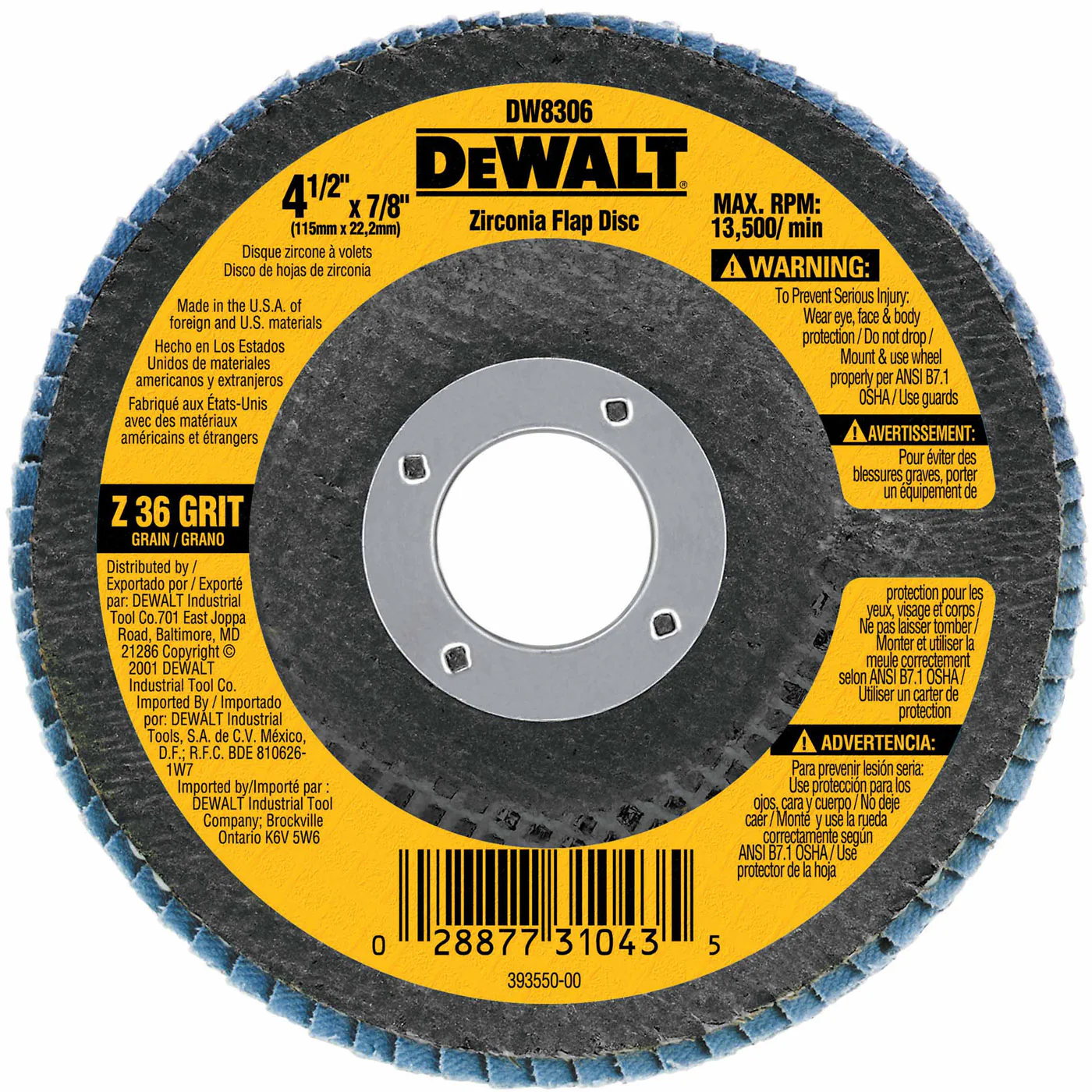 DeWalt DW8306 4-1/2