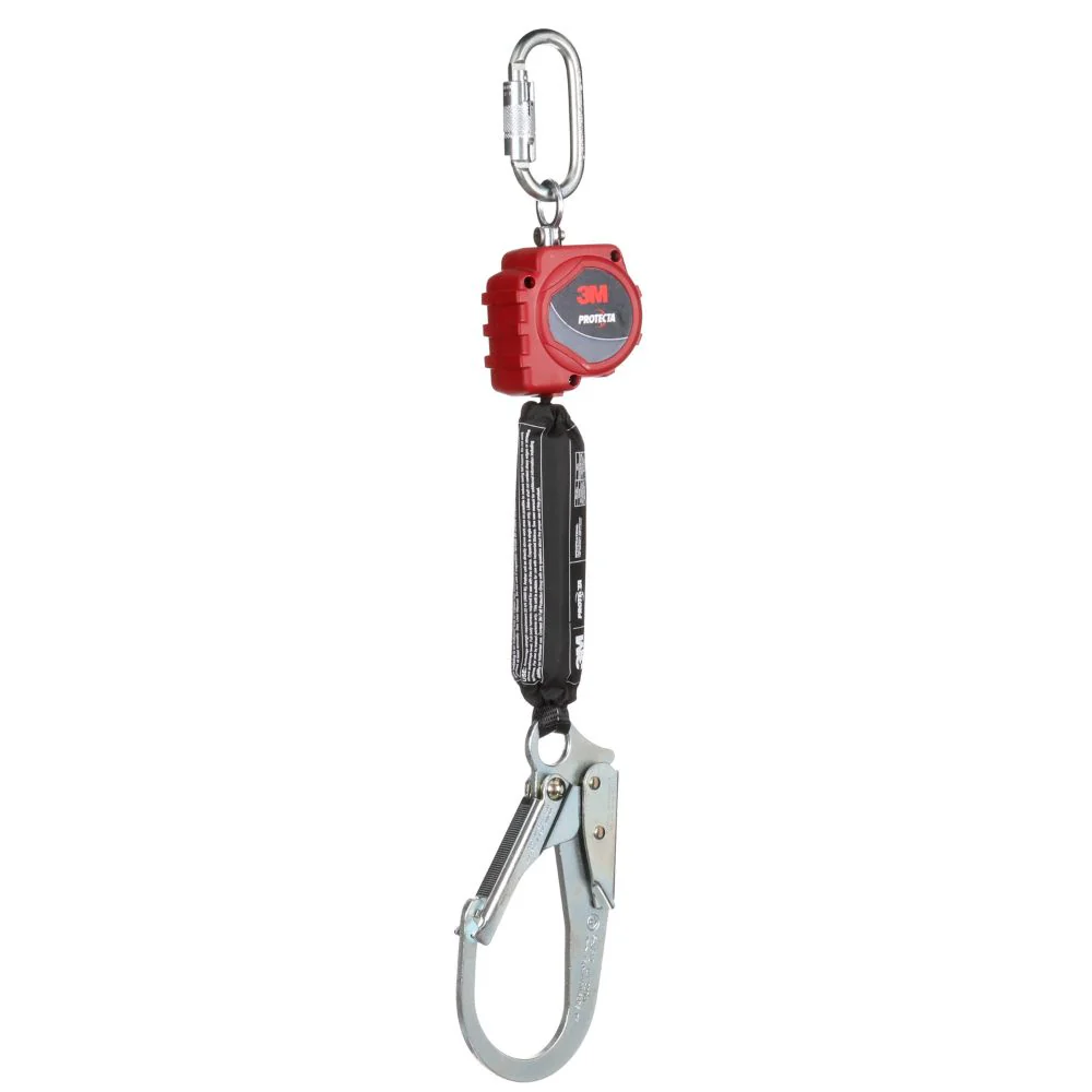 DBI Sala 3100508 Protecta Self-Retracting Lifeline with Carabiner, Web, Steel Rebar Hook, 6' - Mactool Shop