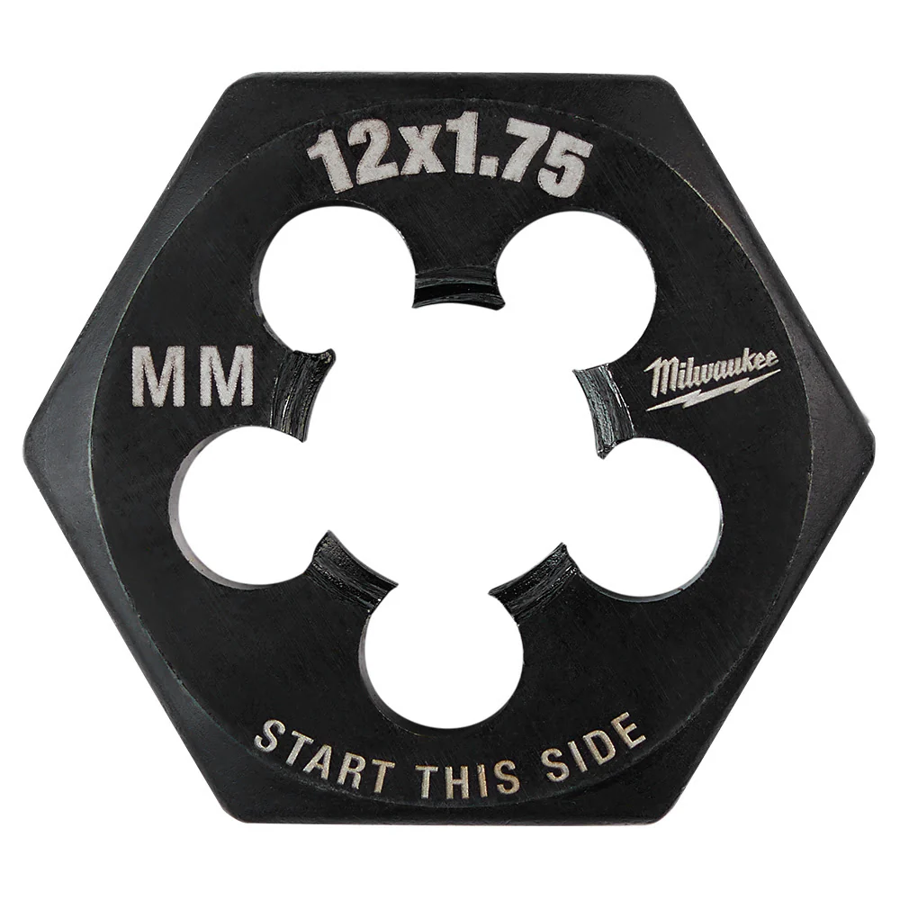 Milwaukee 49-57-5358 M12-1.75 mm 1-Inch Hex Threading Die - Mactool Shop