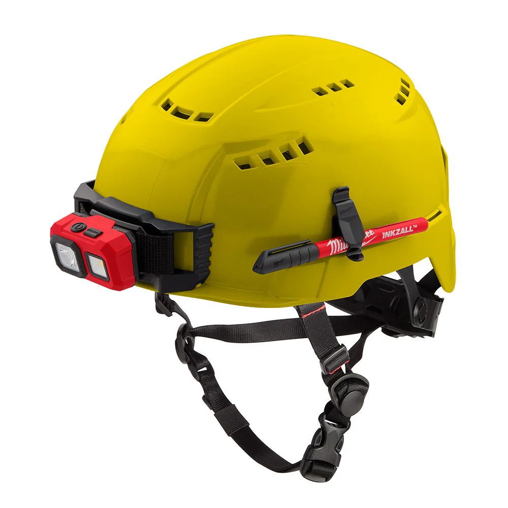 Milwaukee 48-73-1302 BOLT Yellow Safety Helmet (USA) - Type 2, Class C, Vented - Mactool Shop