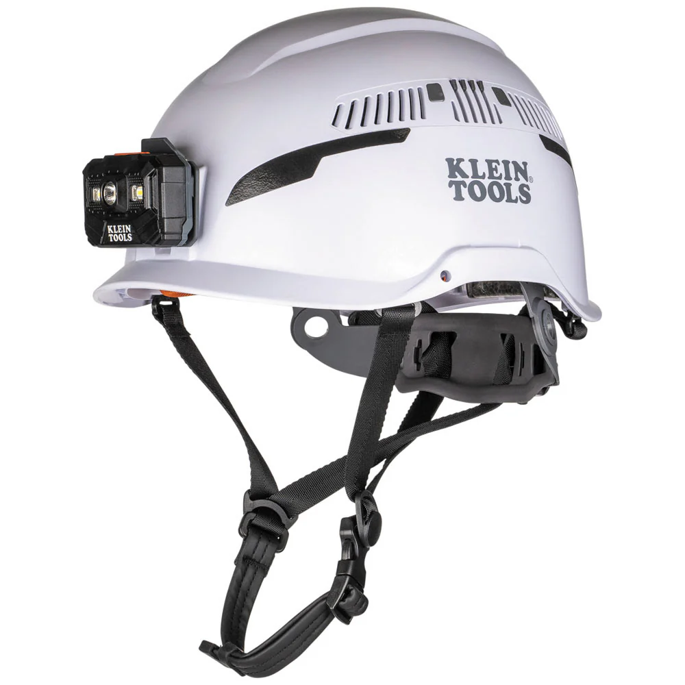 Klein 60526 Safety Helmet, Type-2, Vented Class C, with Rechargeable Headlamp - Mactool Shop