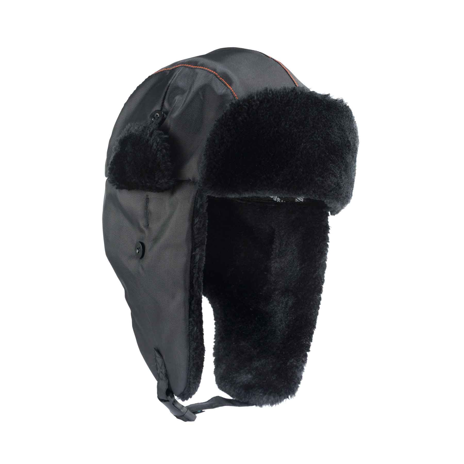 Ergodyne 16843 N-Ferno 6802 Classic Trapper Hat, Small/Medium, Black - Mactool Shop