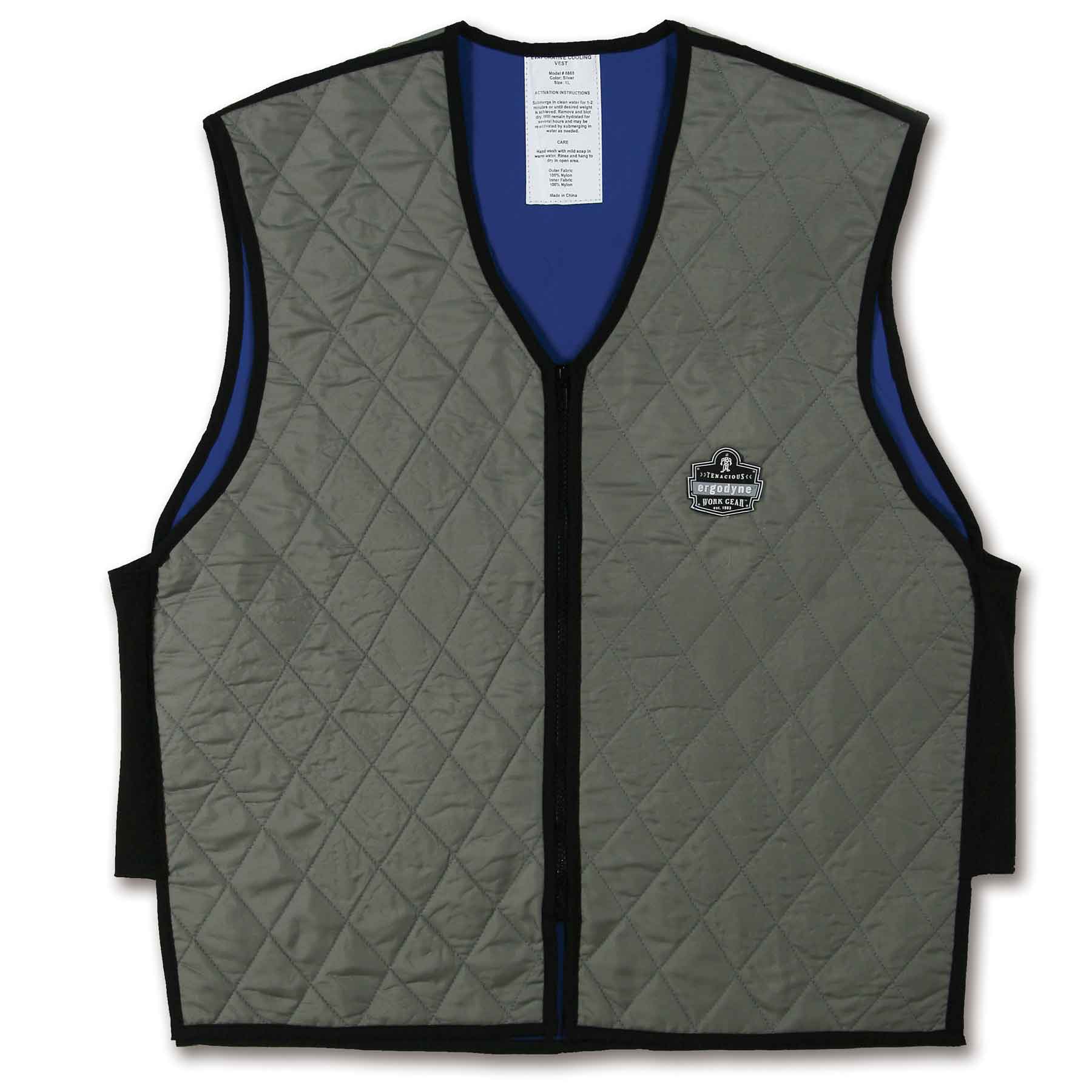 Ergodyne 12543 Chill-Its 6665 Evaporative Cooling Vest, Medium, Gray - Mactool Shop