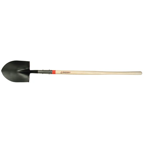 Union Tools 45519 Round Point Shovel with Rolled Step, Open-back, and Dual Rivet - Mactool Shop