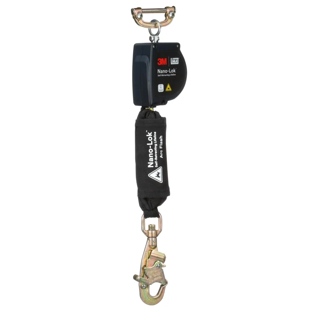 DBI Sala 3100574 Nano-Lok Arc Flash Self-Retracting Lifeline with Quick Connect, Web, Swivel Snap Hook, 8' - Mactool Shop