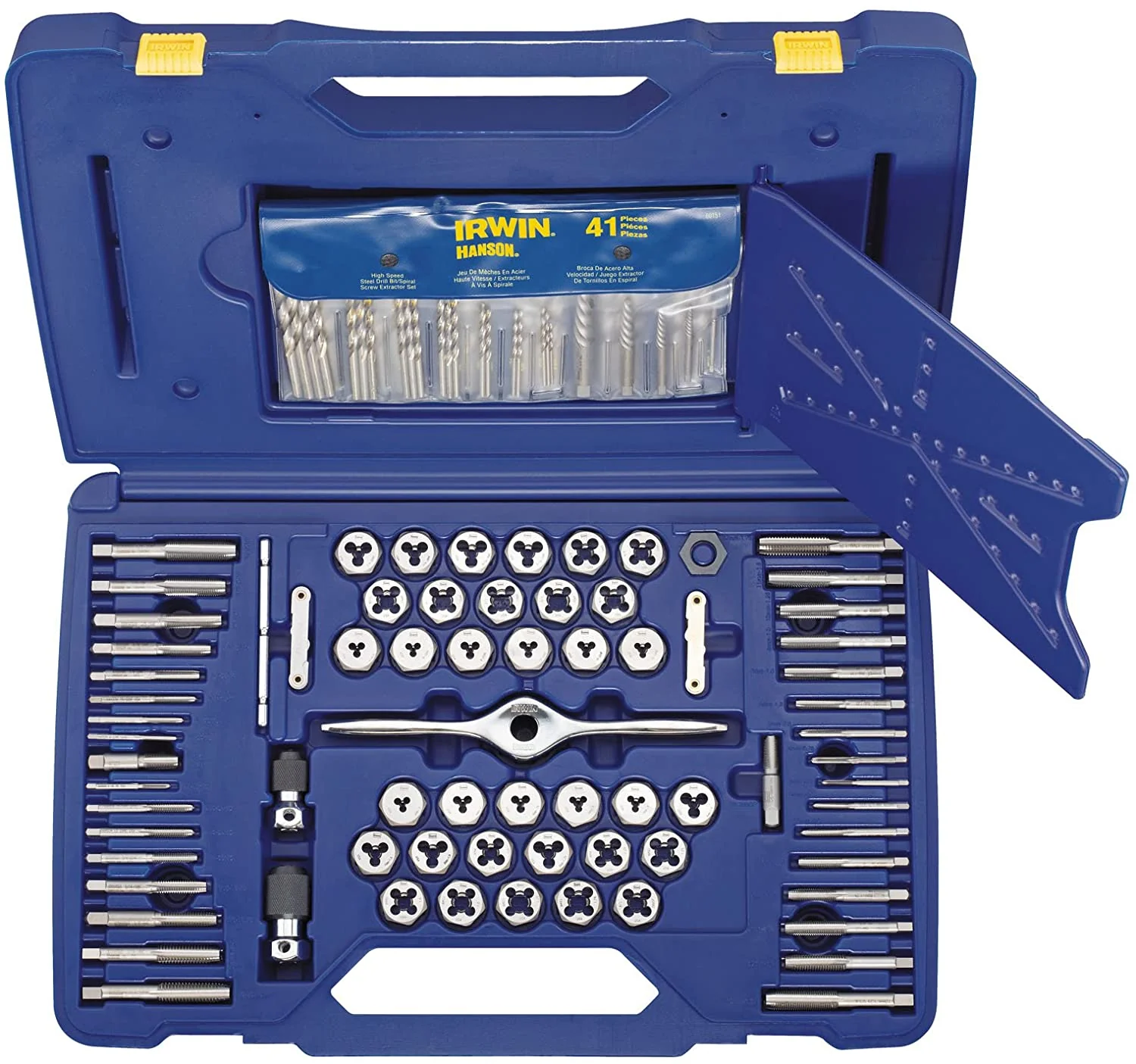 Irwin 1841432 Tap and Die Set 116 PC, Die Shape Hex, Tap Type Self Alignment Tap - Mactool Shop
