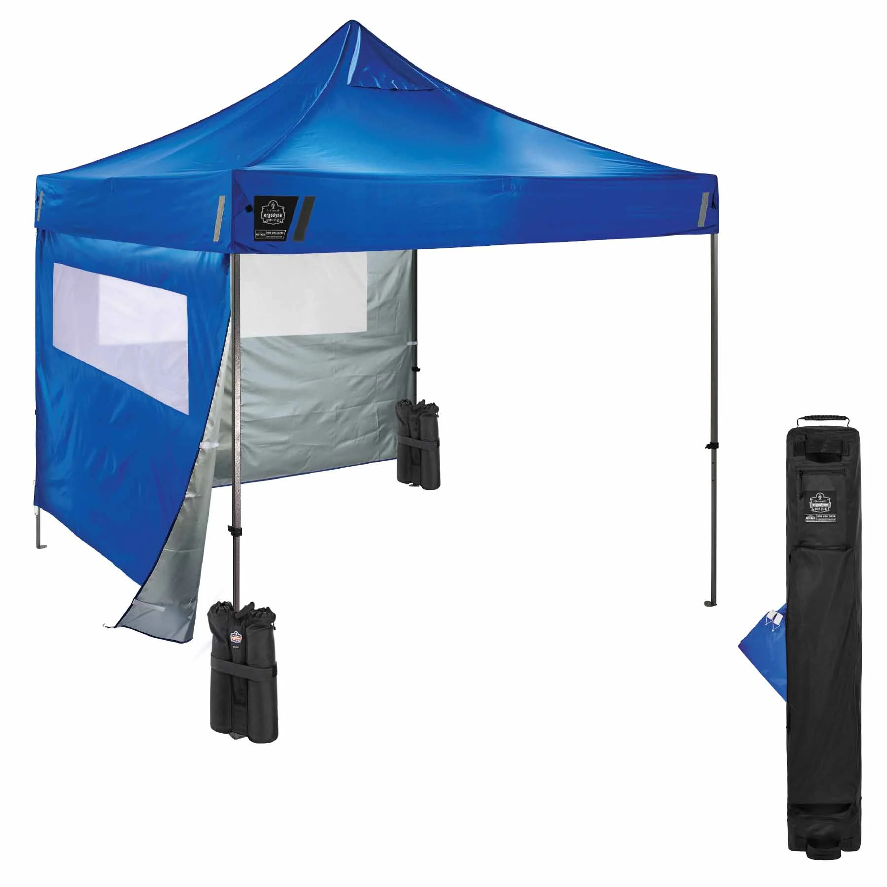Ergodyne 12982 6052 Single Blue Heavy-Duty Tent Kit Mesh Windows - 10ft x 10ft - Mactool Shop