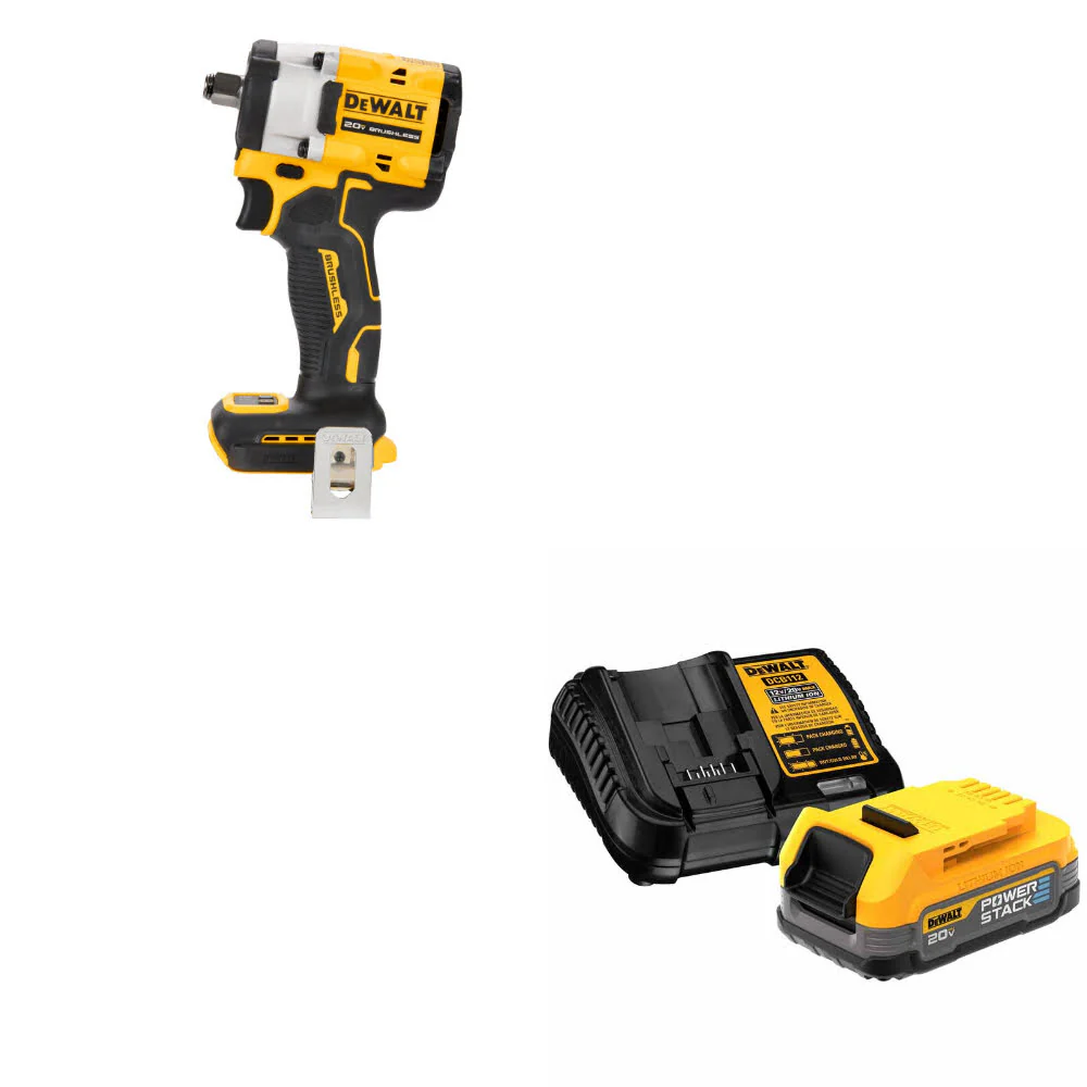 DeWalt DCF921B ATOMIC 20V MAX* Impact Wrench w/ FREE DCBP034C 20V Starter Kit - Mactool Shop