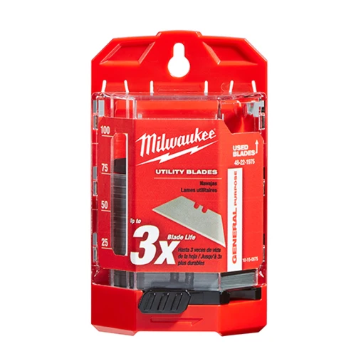 Milwaukee 48-22-1975 75 PC General Purpose Utility Blades w/ Dispenser - Mactool Shop