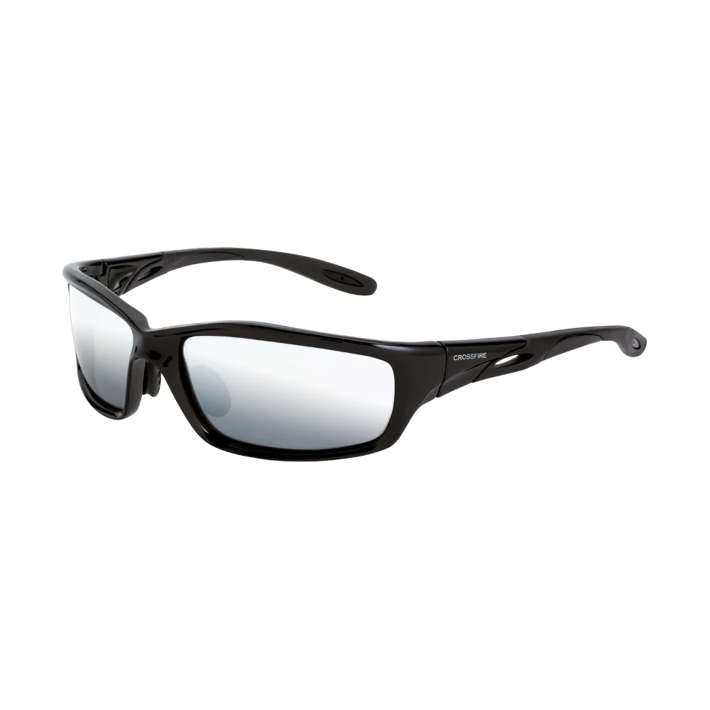 Crossfire Infinity - Silver mirror lens / Shiny black frame - Mactool Shop