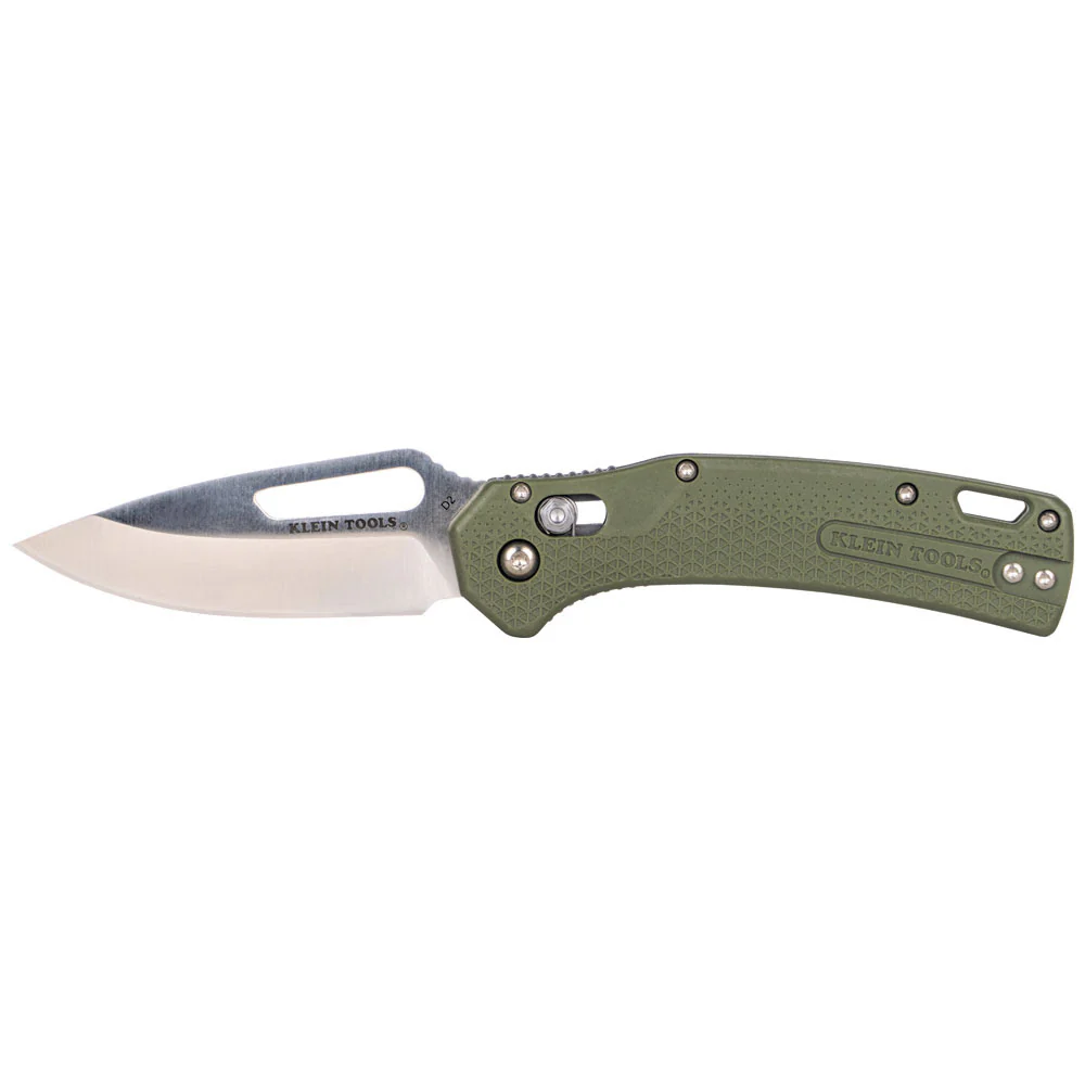 Klein OGK000GNT KTO Resurgence Knife, Drop Point Blade, Moss Green Handle - Mactool Shop