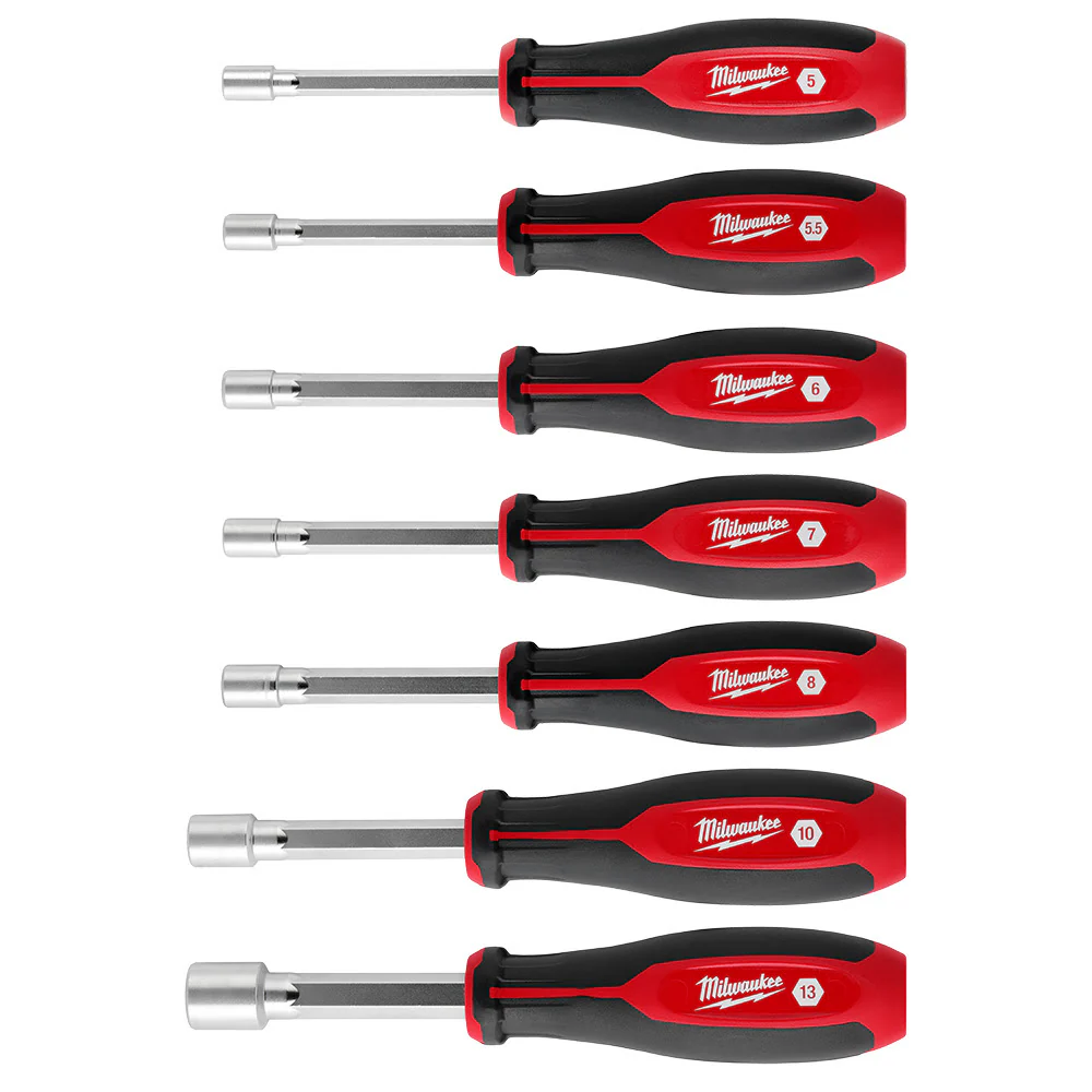 Milwaukee 48-22-2448 7pc Metric HollowCore Nut Driver Set - Mactool Shop
