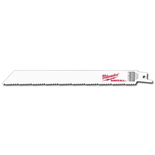 Milwaukee 48-00-8093 Super Sawzall Blade 8/12 Teeth per Inch 8-Inch Length, 25 Pack - Mactool Shop