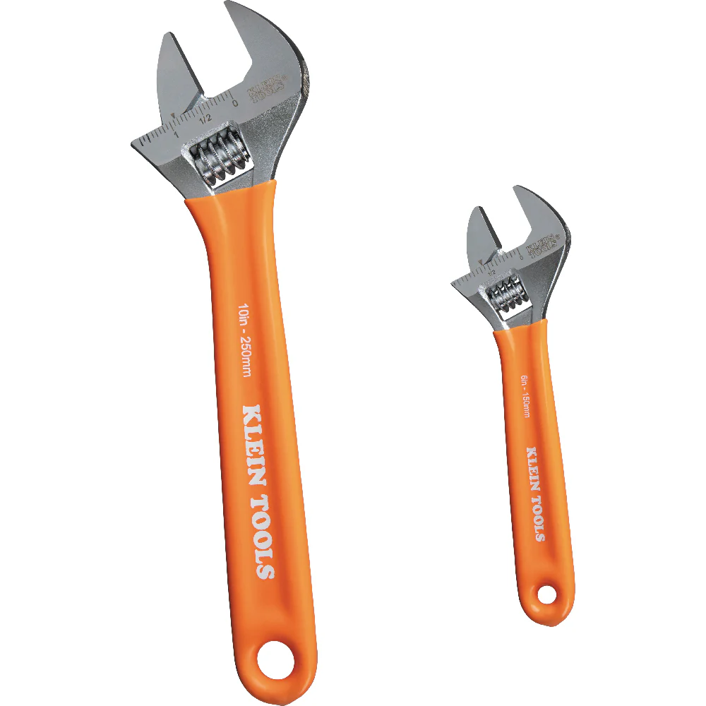 Klein D5072 Extra-Capacity Adjustable Wrenches, 2-Piece - Mactool Shop